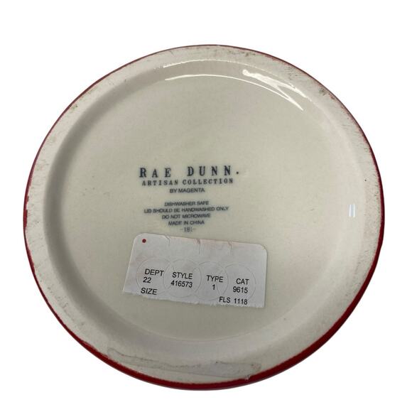 RAE DUNN SANTA PAWS COOKIE JAR, DOG SNACK JAR, STORAGE JAR - Picture 5 of 5